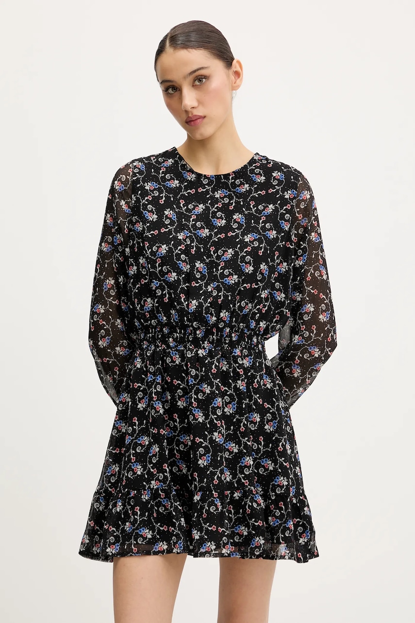 Сукня Tommy Jeans колір чорний mini розкльошена DW0DW20338