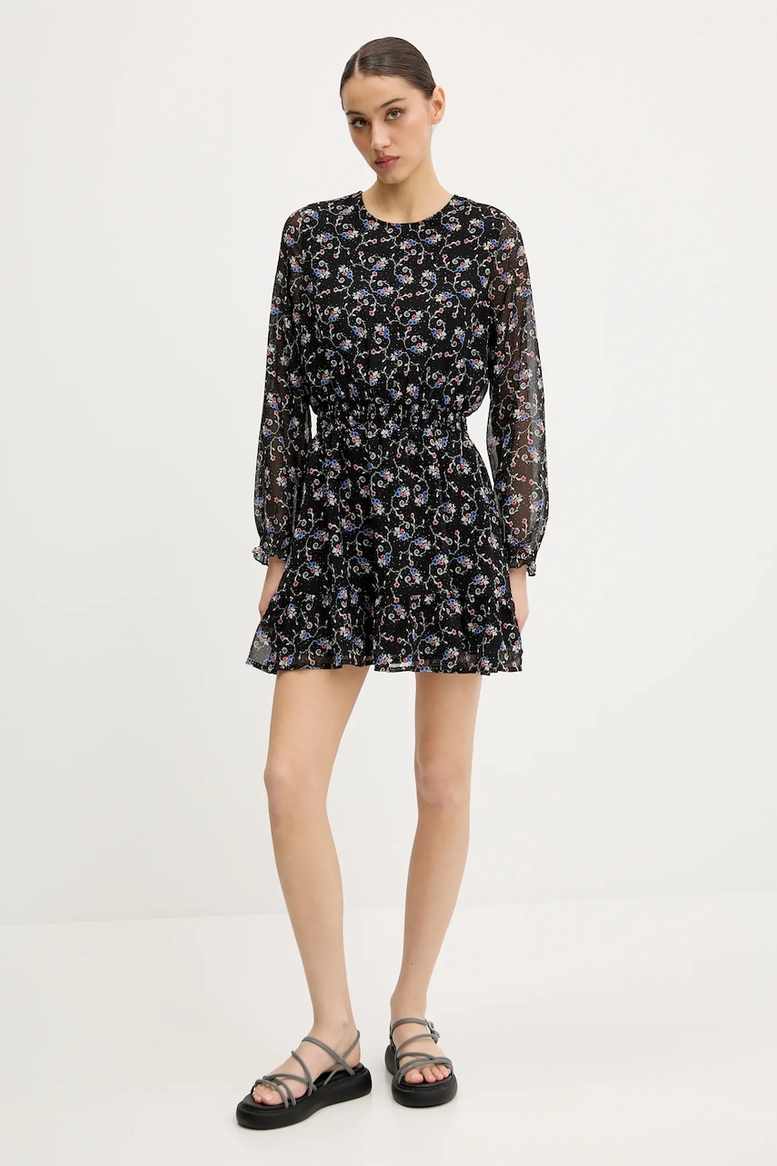 Платье Tommy Jeans цвет чёрный mini расклешённое DW0DW20338 Платье Tommy Jeans цвет чёрный mini расклешённое DW0DW20338