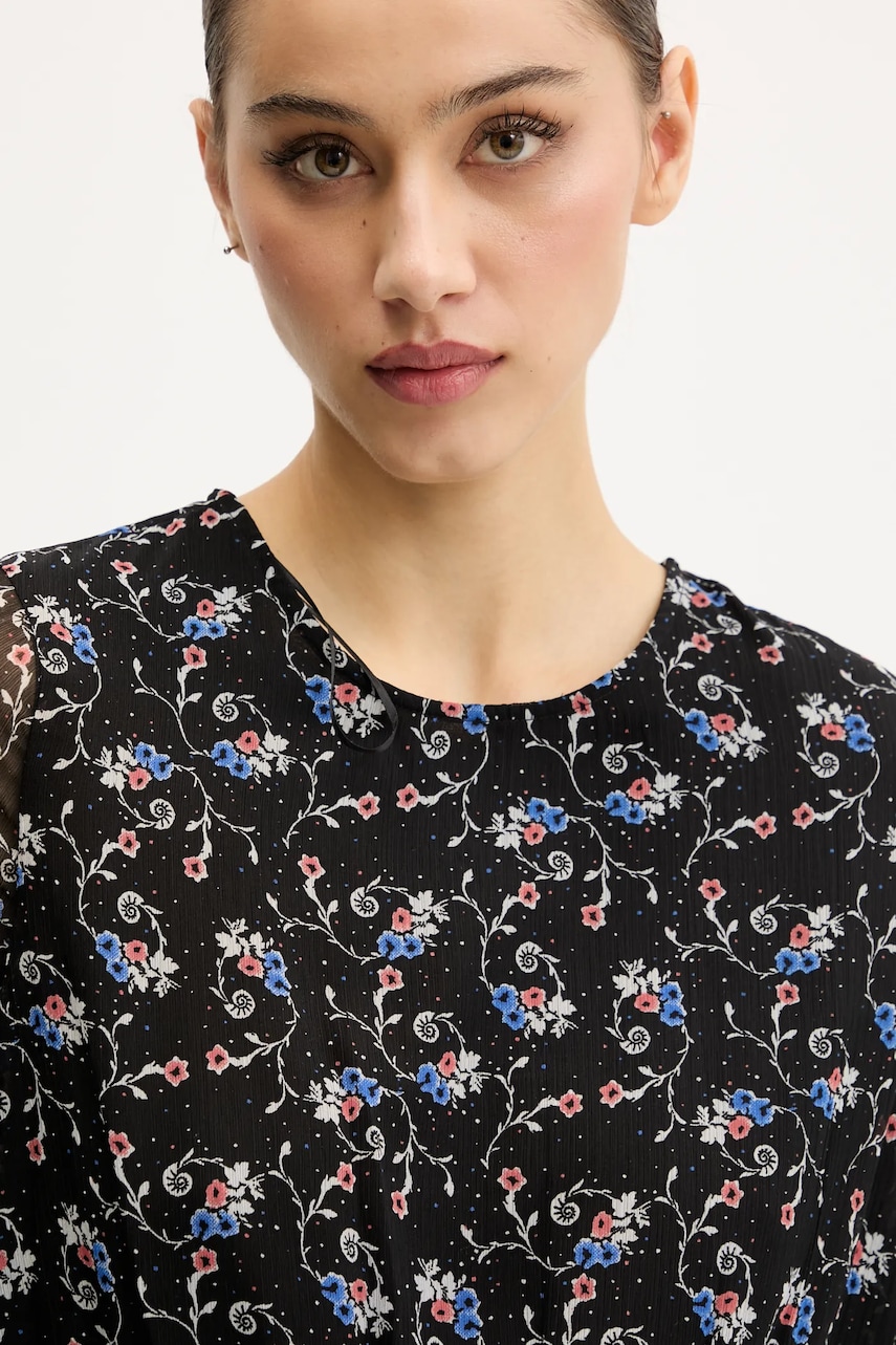 Сукня Tommy Jeans колір чорний mini розкльошена DW0DW20338