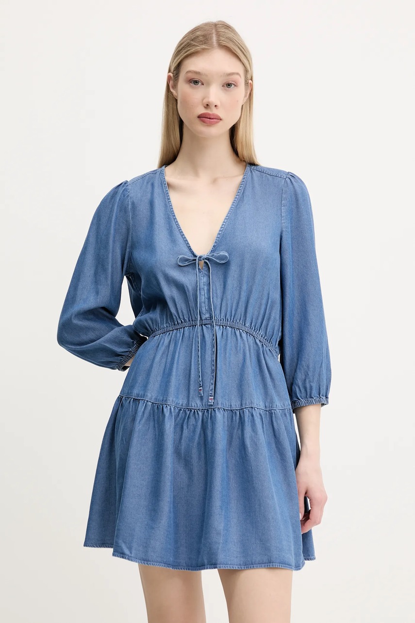 Tommy Jeans rochie mini, evazată, DW0DW20612