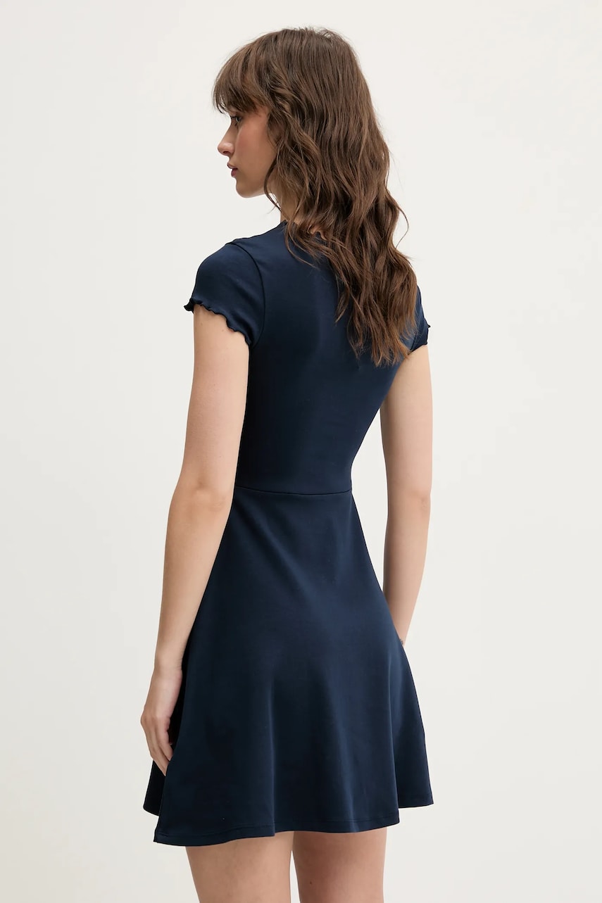 Сукня Tommy Jeans колір синій maxi розкльошена DW0DW20614
