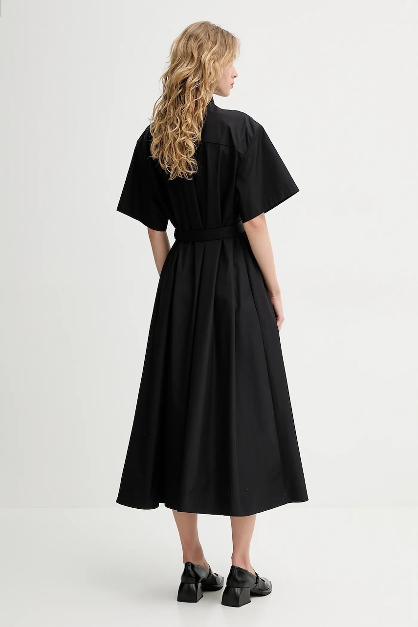 Сукня Bally колір чорний maxi розкльошена WDR02O