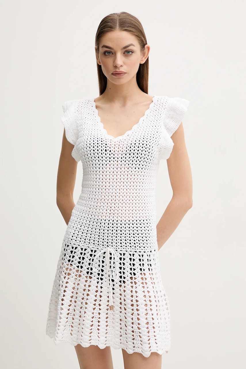Melissa Odabash rochie de plajă din bumbac culoarea alb, Annalise Melissa Odabash rochie de plajă din bumbac culoarea alb, Annalise