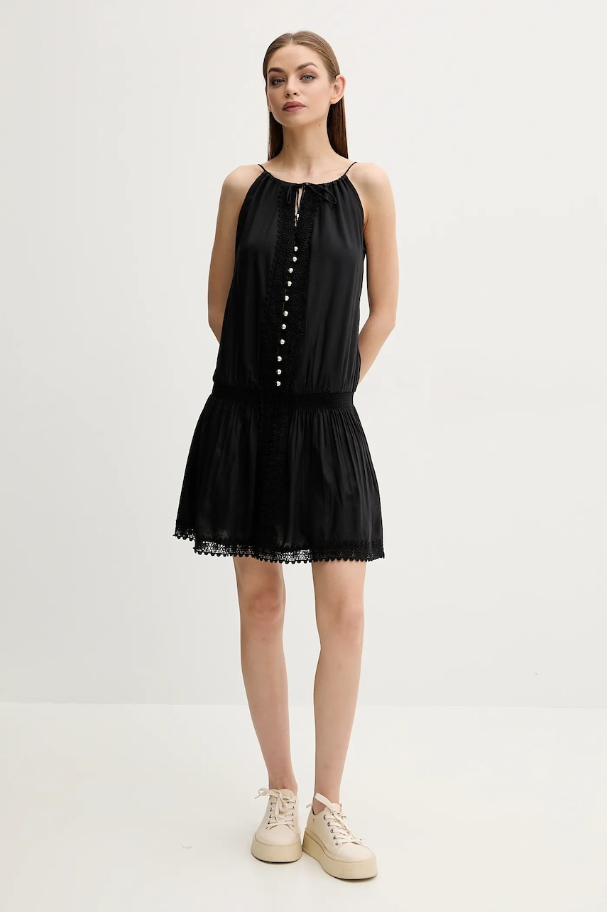 Платье Melissa Odabash цвет чёрный mini расклешённое Chelsea Платье Melissa Odabash цвет чёрный mini расклешённое Chelsea