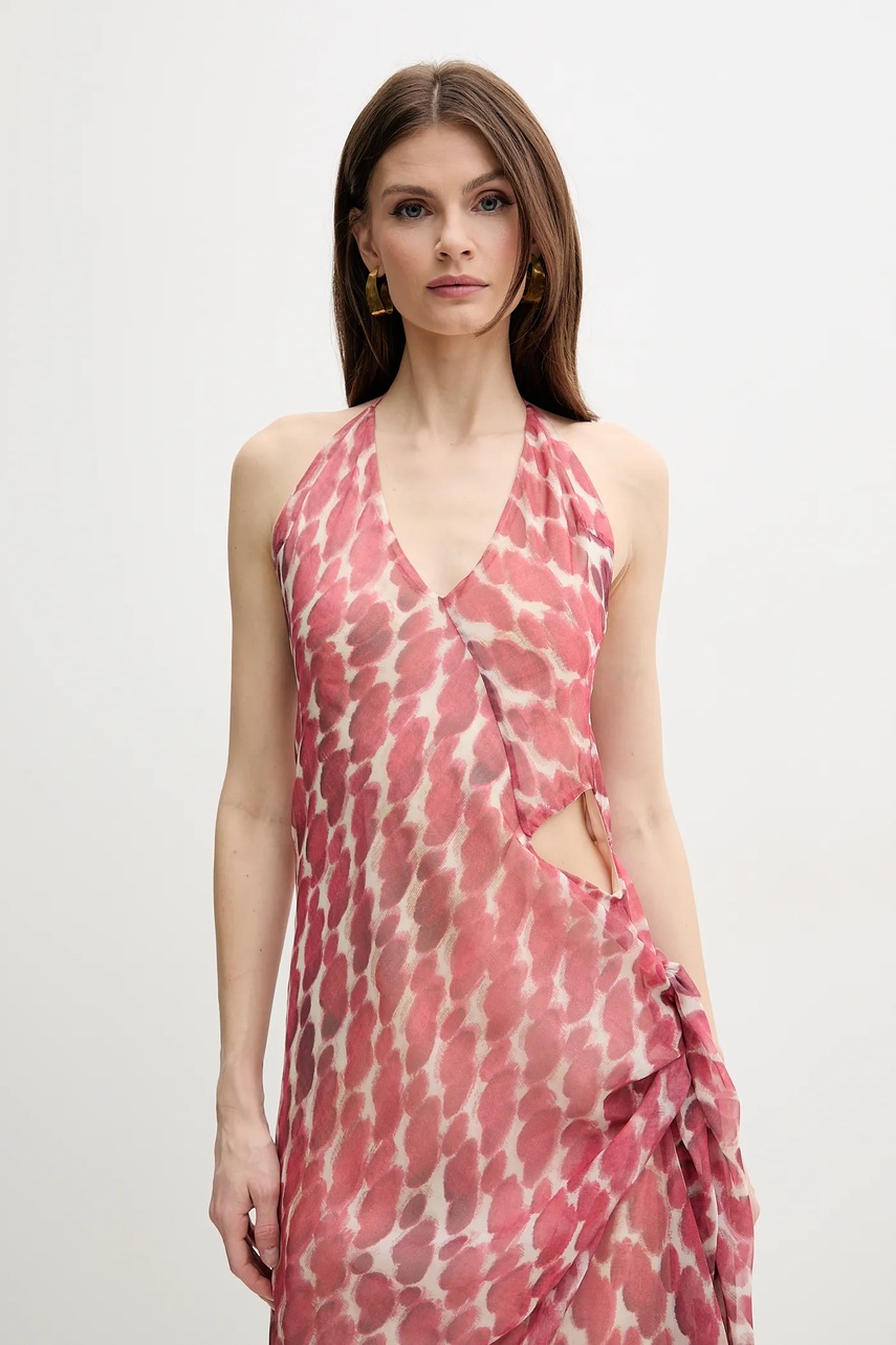 Сукня Bardot CYREL колір рожевий maxi розкльошена 59760DB