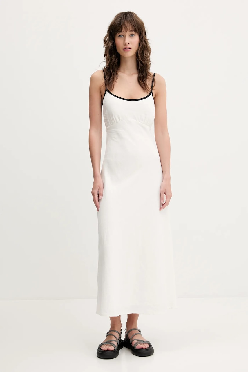 Hollister Co. rochie din in culoarea bej, maxi, drept, KI359-5049 Hollister Co. rochie din in culoarea bej, maxi, drept, KI359-5049