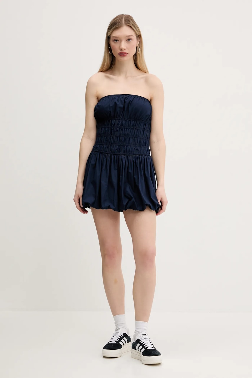 Hollister Co. rochie culoarea albastru marin, mini, drept, KI359-5077