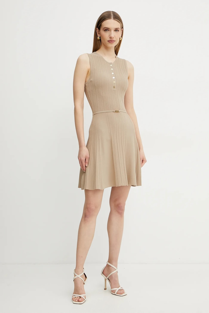 Платье Marciano Guess GIADA цвет бежевый midi расклешённое 5GGK26 5874Z Платье Marciano Guess GIADA цвет бежевый midi расклешённое 5GGK26 5874Z