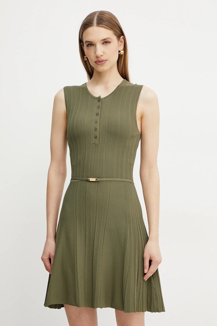 Levně Šaty Marciano Guess GIADA zelená barva, midi, 5GGK26 5874Z