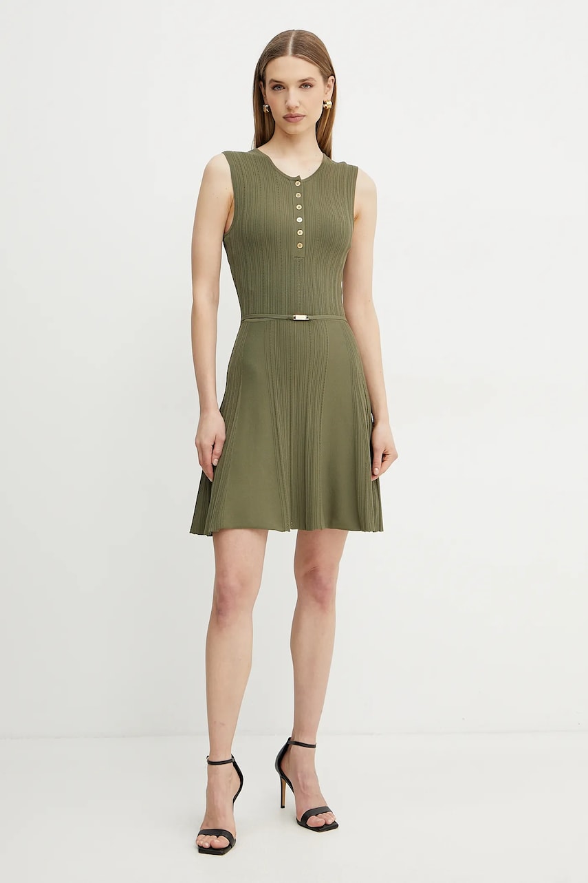 Платье Marciano Guess GIADA цвет зелёный midi расклешённое 5GGK26 5874Z Платье Marciano Guess GIADA цвет зелёный midi расклешённое 5GGK26 5874Z