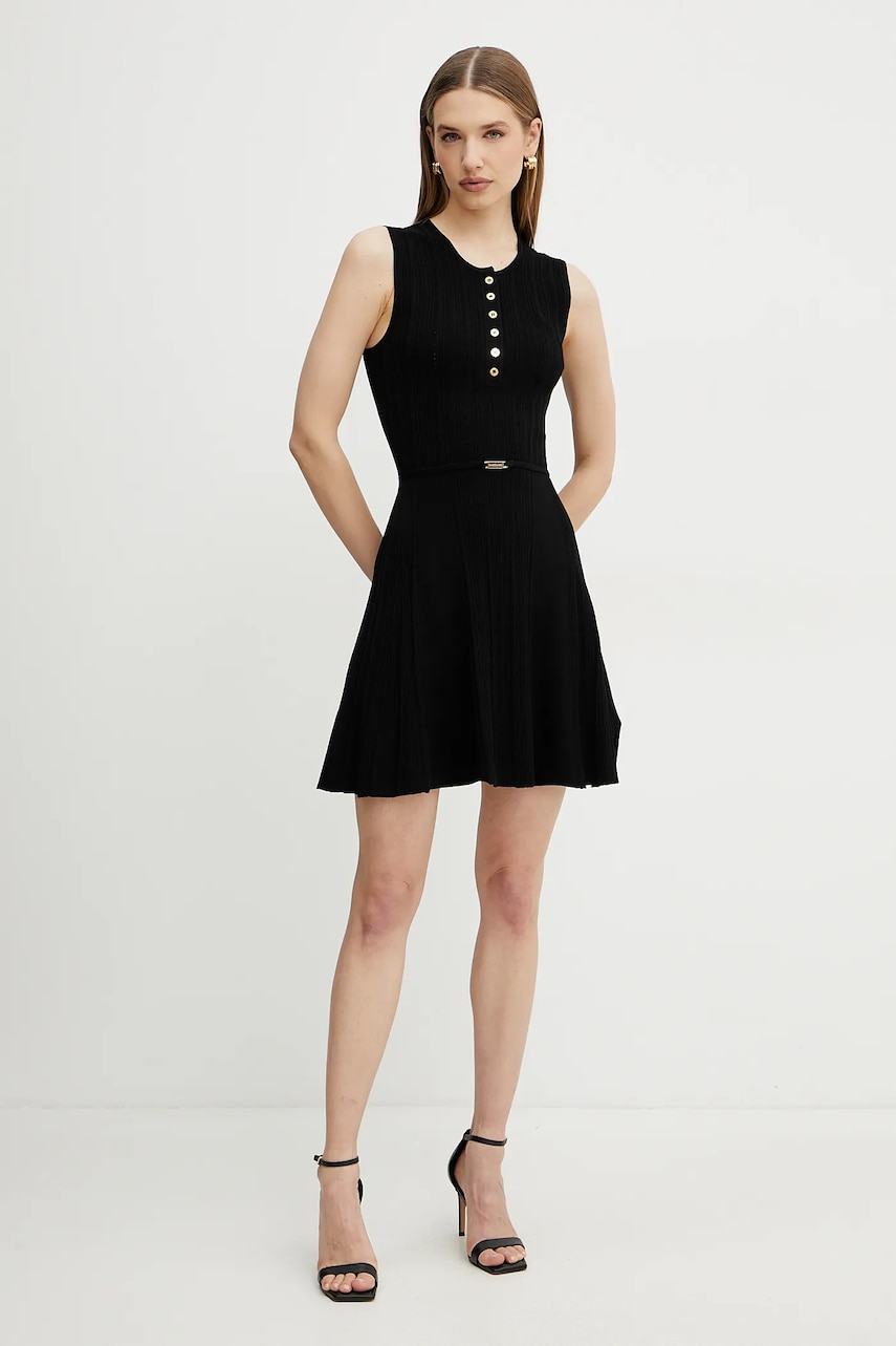 Платье Marciano Guess GIADA цвет чёрный midi расклешённое 5GGK26 5874Z Платье Marciano Guess GIADA цвет чёрный midi расклешённое 5GGK26 5874Z