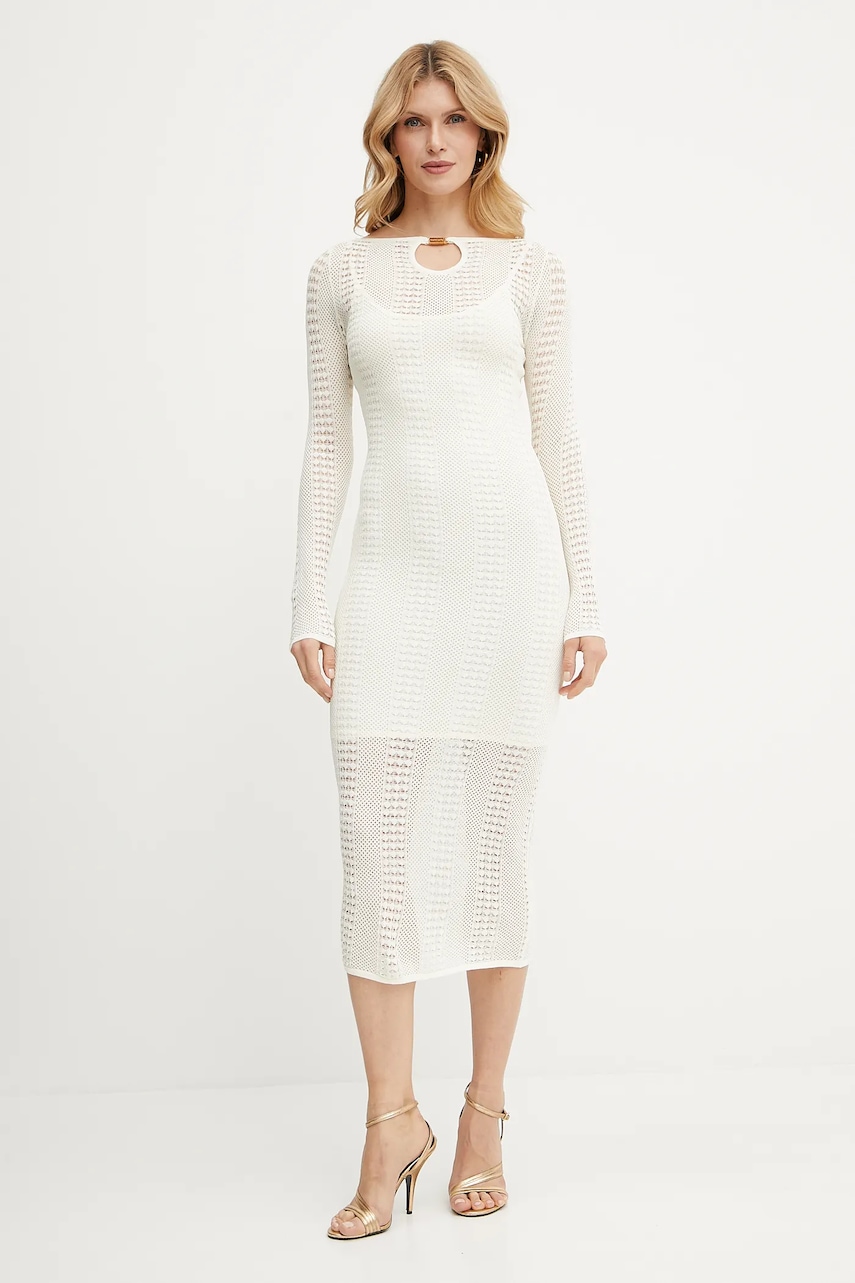 Сукня Marciano Guess EMMA колір бежевий maxi облягаюча 5GGK45 5869Z