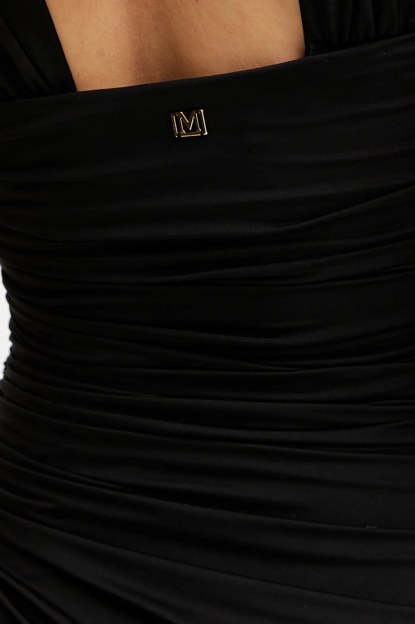 Сукня Marciano Guess ALVA колір чорний midi облягаюча 5GGK38 6259A