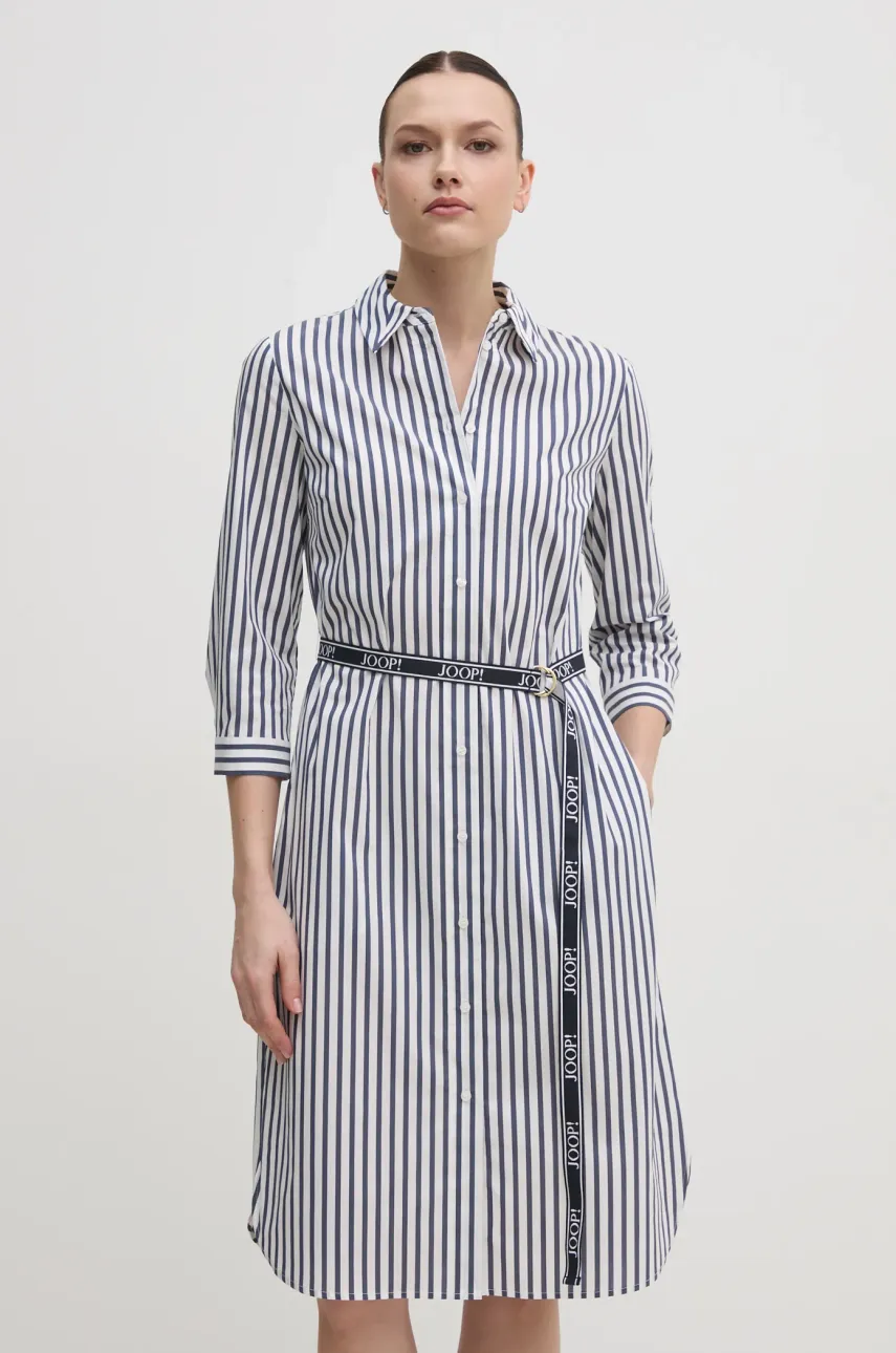 Joop! rochie culoarea alb, mini, dreaptă, 30046521