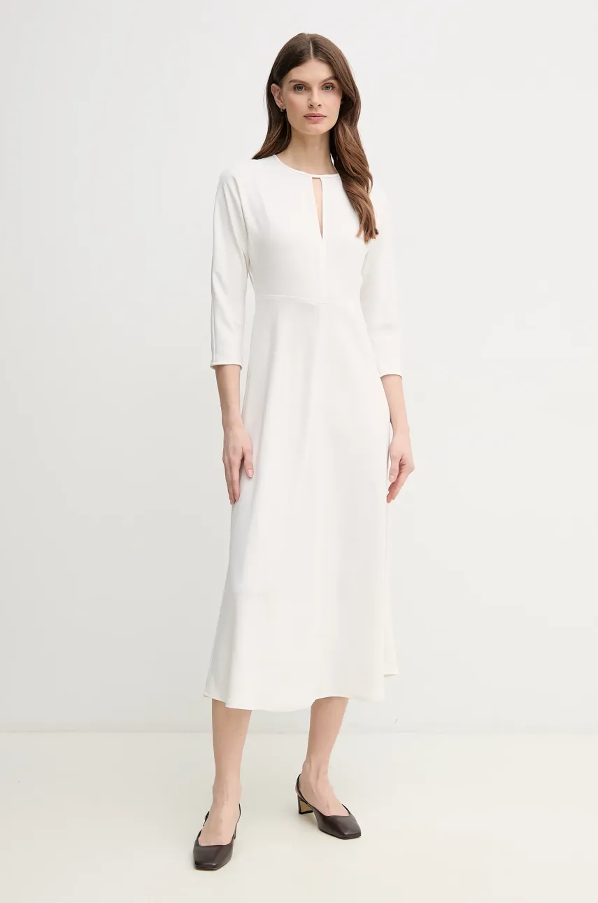 Joop! rochie culoarea bej, maxi, evazată, 30046618