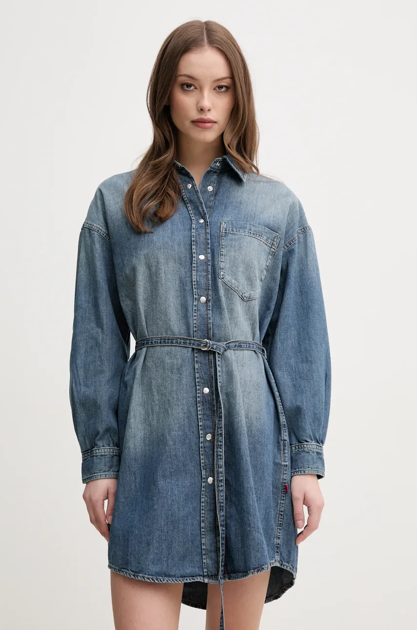 Joop! rochie din bumbac mini, dreaptă, 30046673