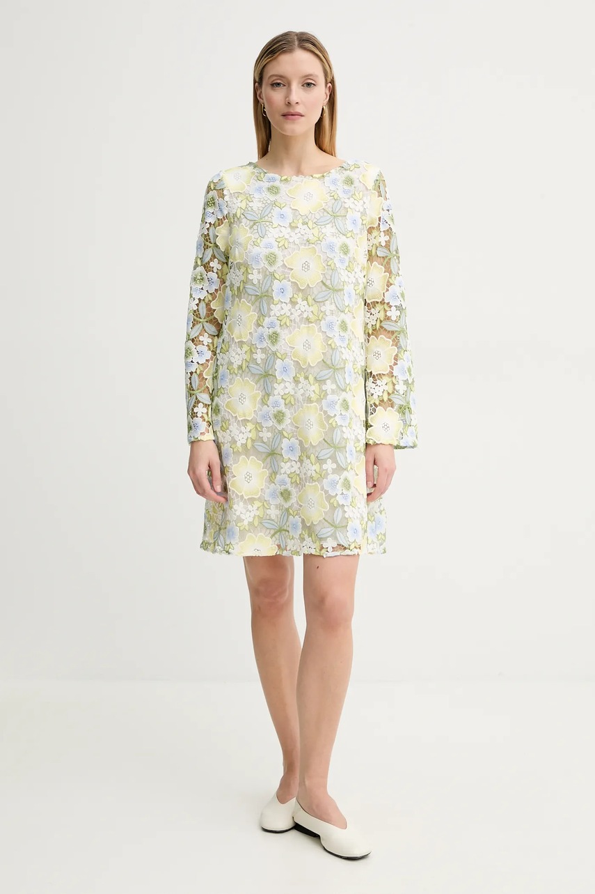 Сукня Bruuns Bazaar колір білий mini пряма BBW4371