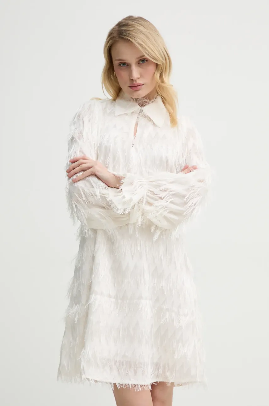 Bruuns Bazaar rochie culoarea bej, mini, evazată, BBW4396