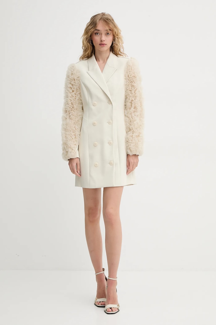Платье Bruuns Bazaar цвет бежевый mini прямое BBW4443 Платье Bruuns Bazaar цвет бежевый mini прямое BBW4443