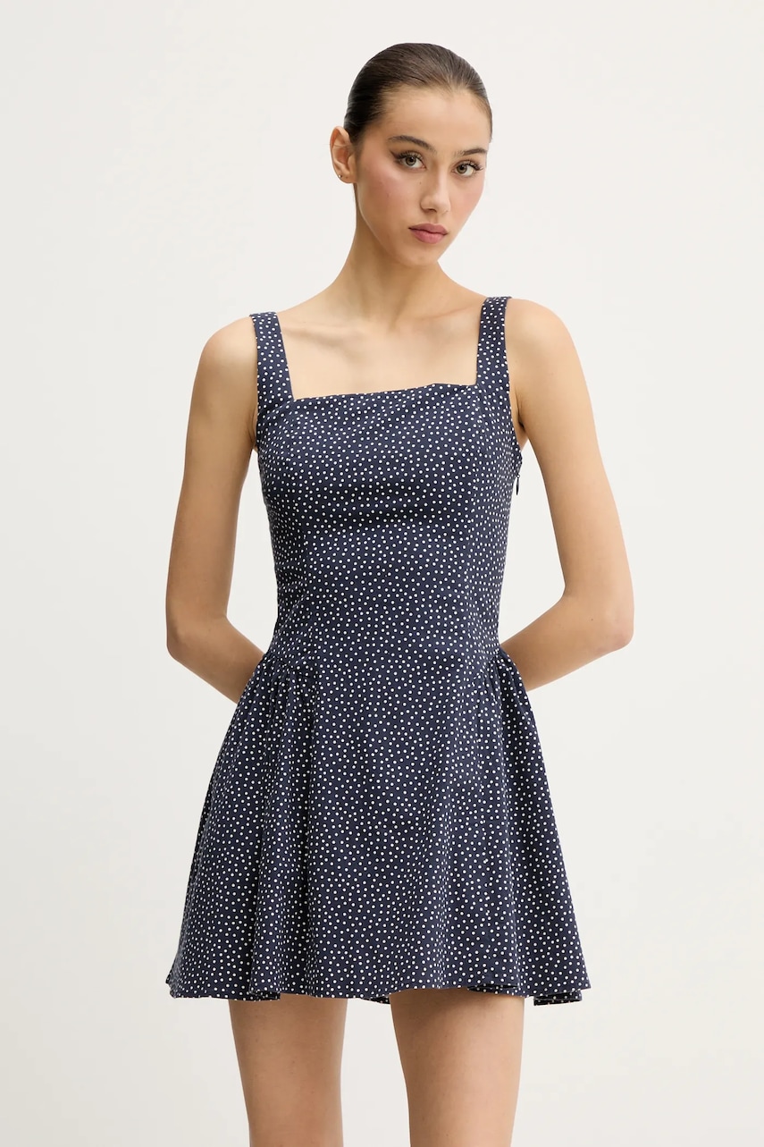 Abercrombie & Fitch rochie culoarea bleumarin, mini, evazată, KI159-5485