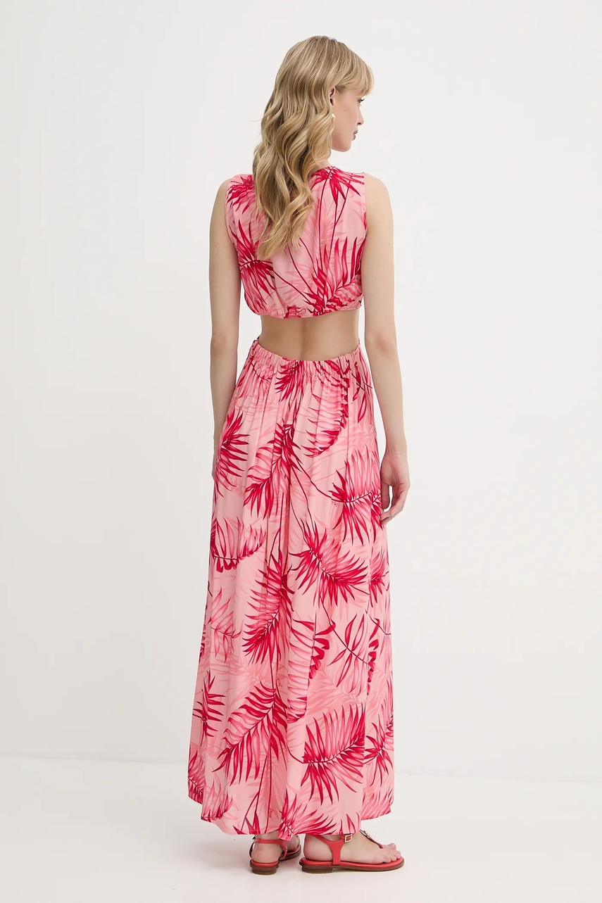 Платье Liu Jo цвет розовый maxi расклешённое VA5029.T2961