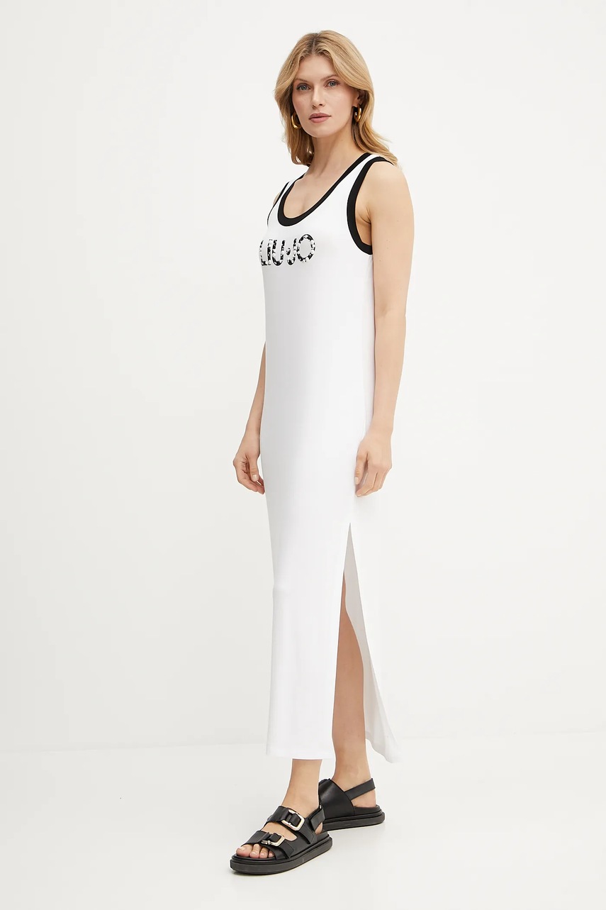 Платье Liu Jo цвет белый maxi прямое VA5134.JS360