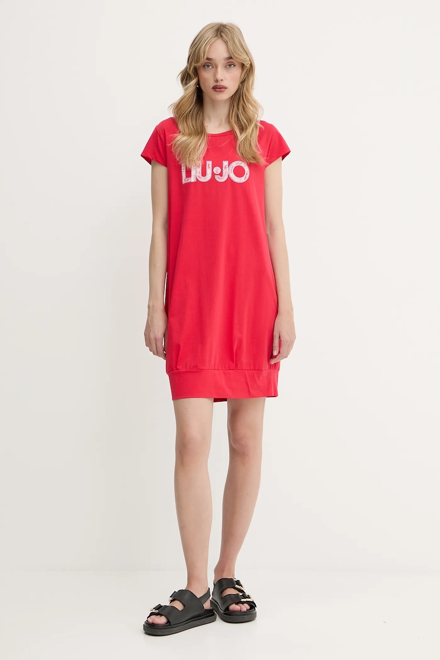 Платье Liu Jo цвет розовый mini прямое VA5194.JS003 Платье Liu Jo цвет розовый mini прямое VA5194.JS003