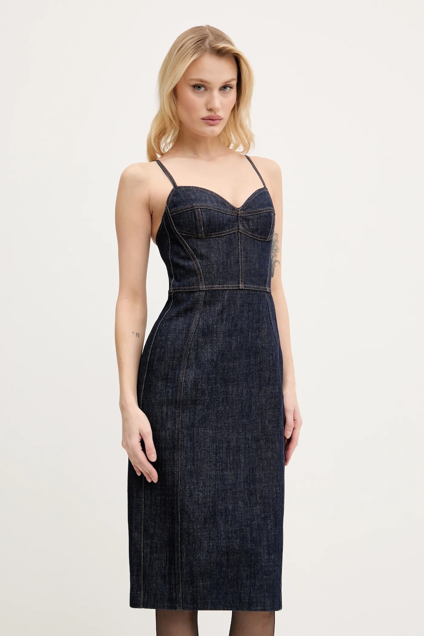 Бавовняна сукня Miss Sixty midi пряма 6S1DJ49400