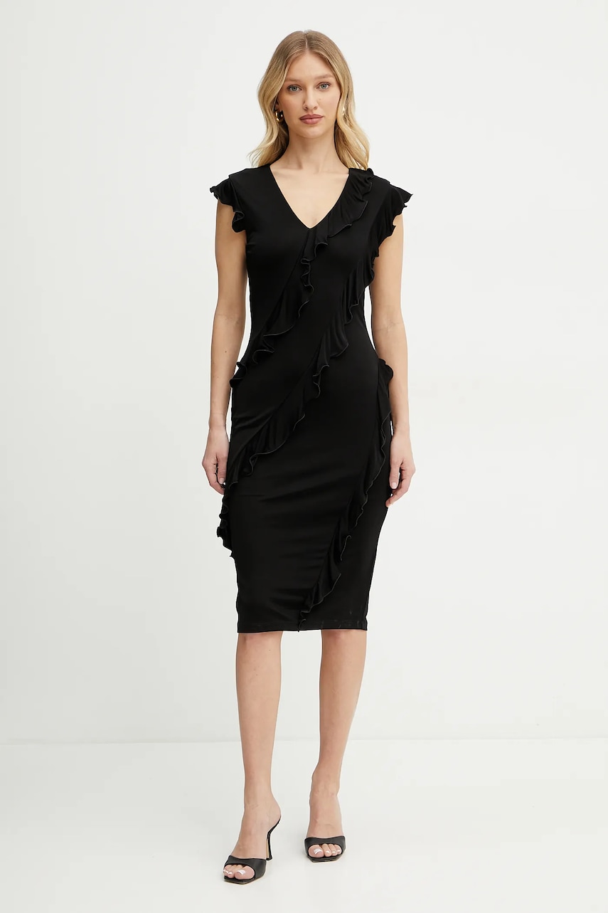 Сукня Karl Lagerfeld колір чорний mini облягаюче A2W13037