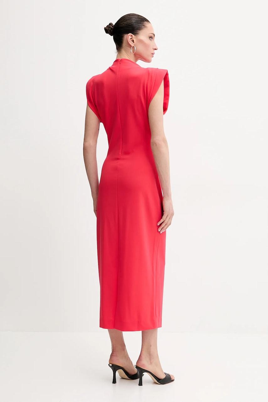 Сукня Karl Lagerfeld колір червоний midi пряма A2W13059