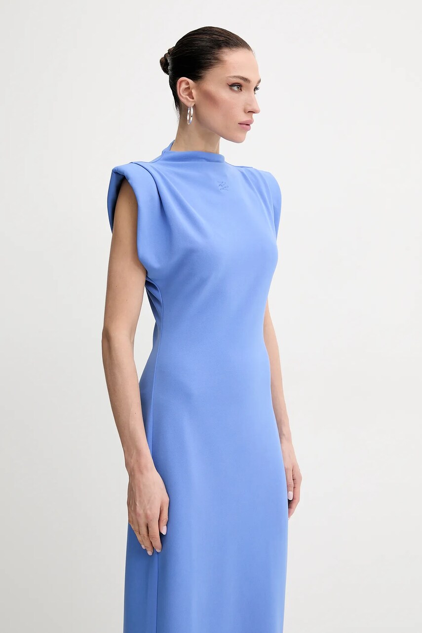 Сукня Karl Lagerfeld колір фіолетовий midi пряма A2W13059