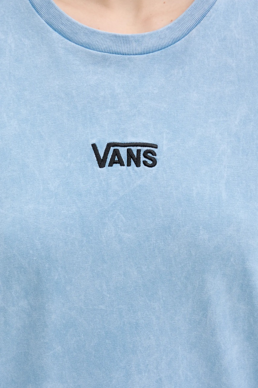 Βαμβακερό φόρεμα Vans χρώμα: μπλε, VN00046QE2W1 φωτογραφία