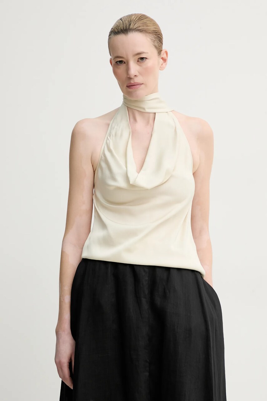 Levně Halenka ISABELLE BLANCHE dámská, béžová barva, hladká, IS25SS-C121-T011