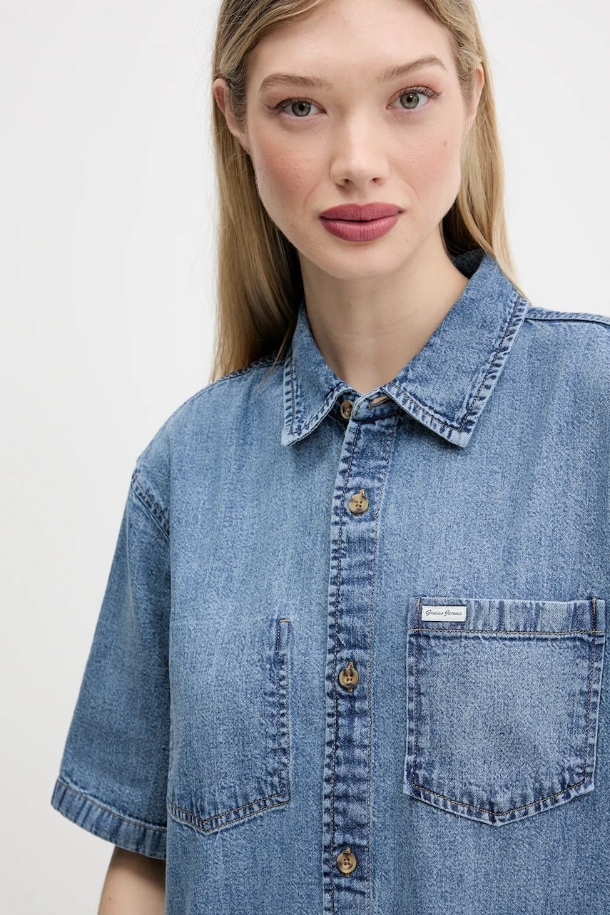 Джинсова сукня Guess Jeans mini пряма W5GK99 D5M81