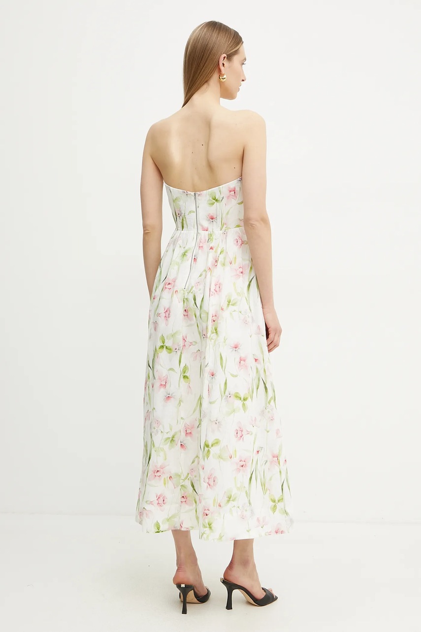 Φόρεμα Bardot χρώμα: άσπρο, 58164DB3 φωτογραφία