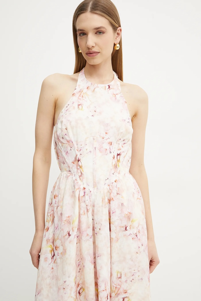 Φόρεμα Bardot χρώμα: ροζ, 59251DB1 φωτογραφία