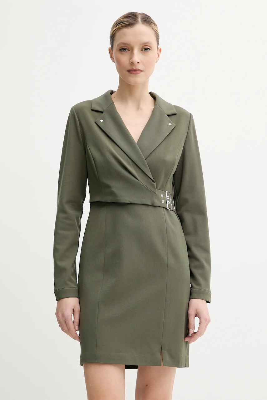 Morgan rochie ROHA culoarea verde, mini, dreaptă, ROHA