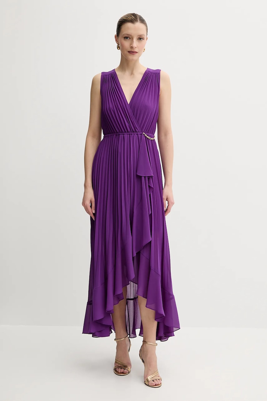 Morgan rochie ROSYTA culoarea violet, maxi, evazată, ROSYTA