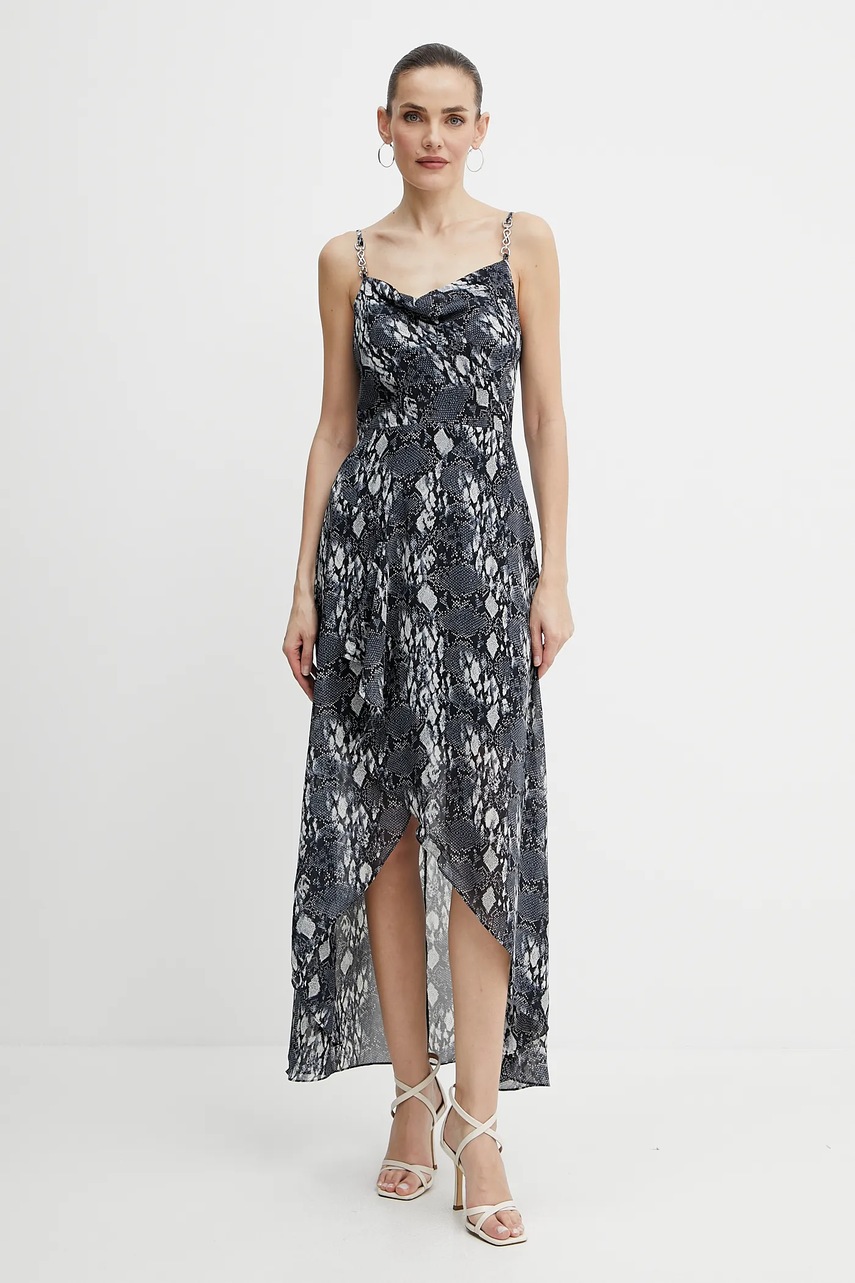 Morgan rochie REMA1 culoarea bleumarin, maxi, dreaptă, REMA1