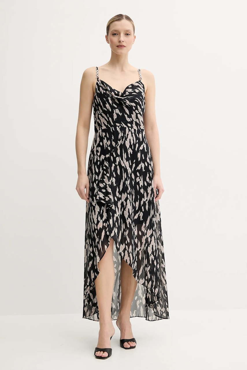 Morgan rochie REMA1 culoarea negru, maxi, drept, REMA1