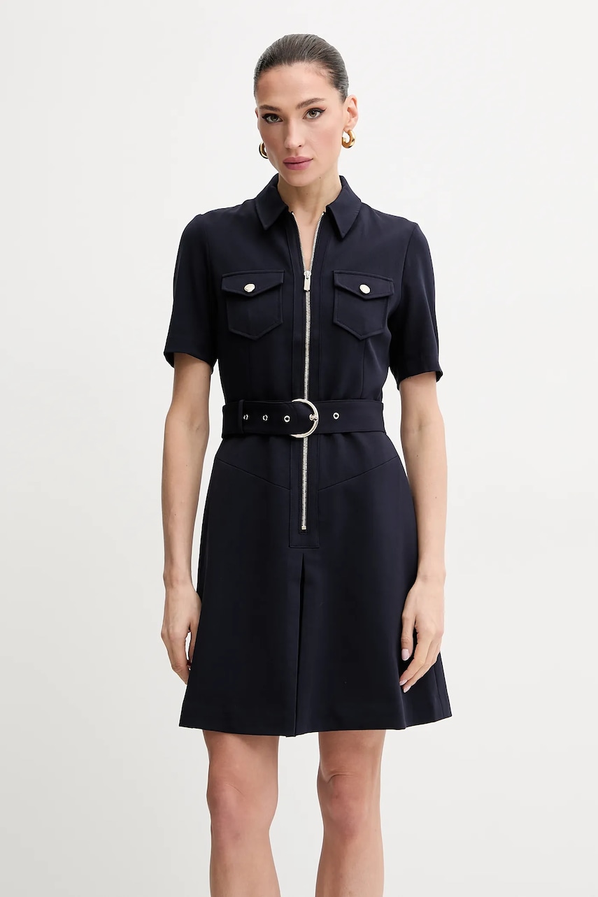 Morgan rochie RABIK culoarea bleumarin, mini, evazată, RABIK
