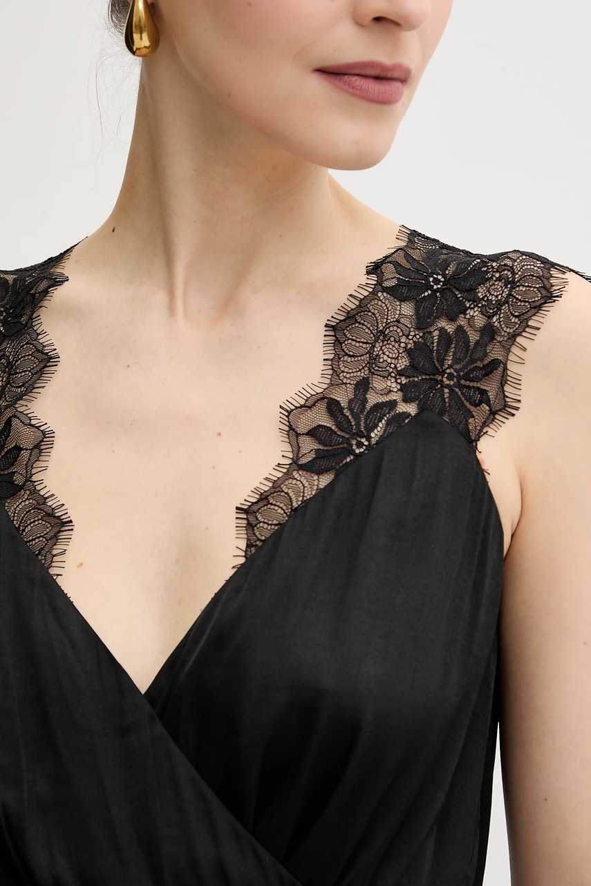 Сукня Morgan RORLA колір чорний maxi розкльошена RORLA