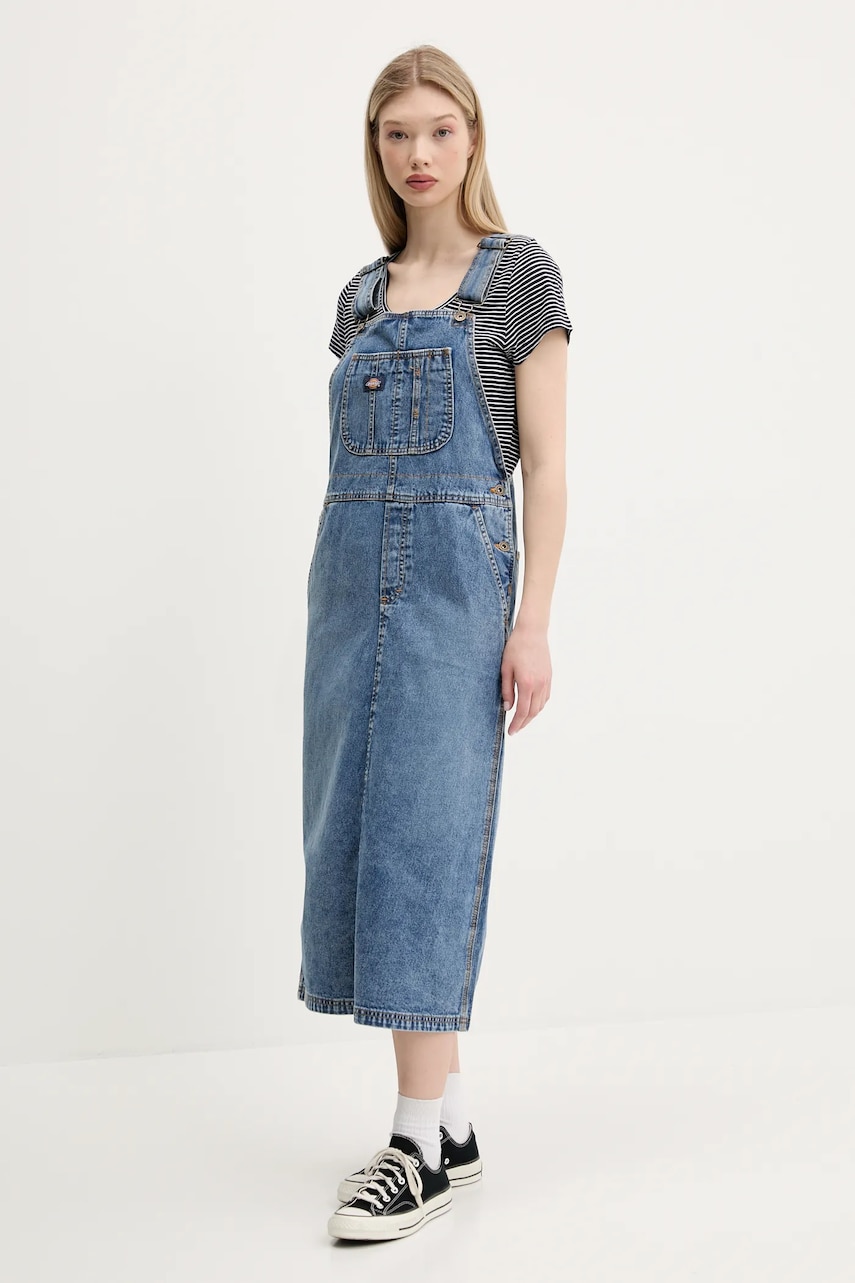 Джинсова сукня Dickies midi пряма DK0A4Z6TK211