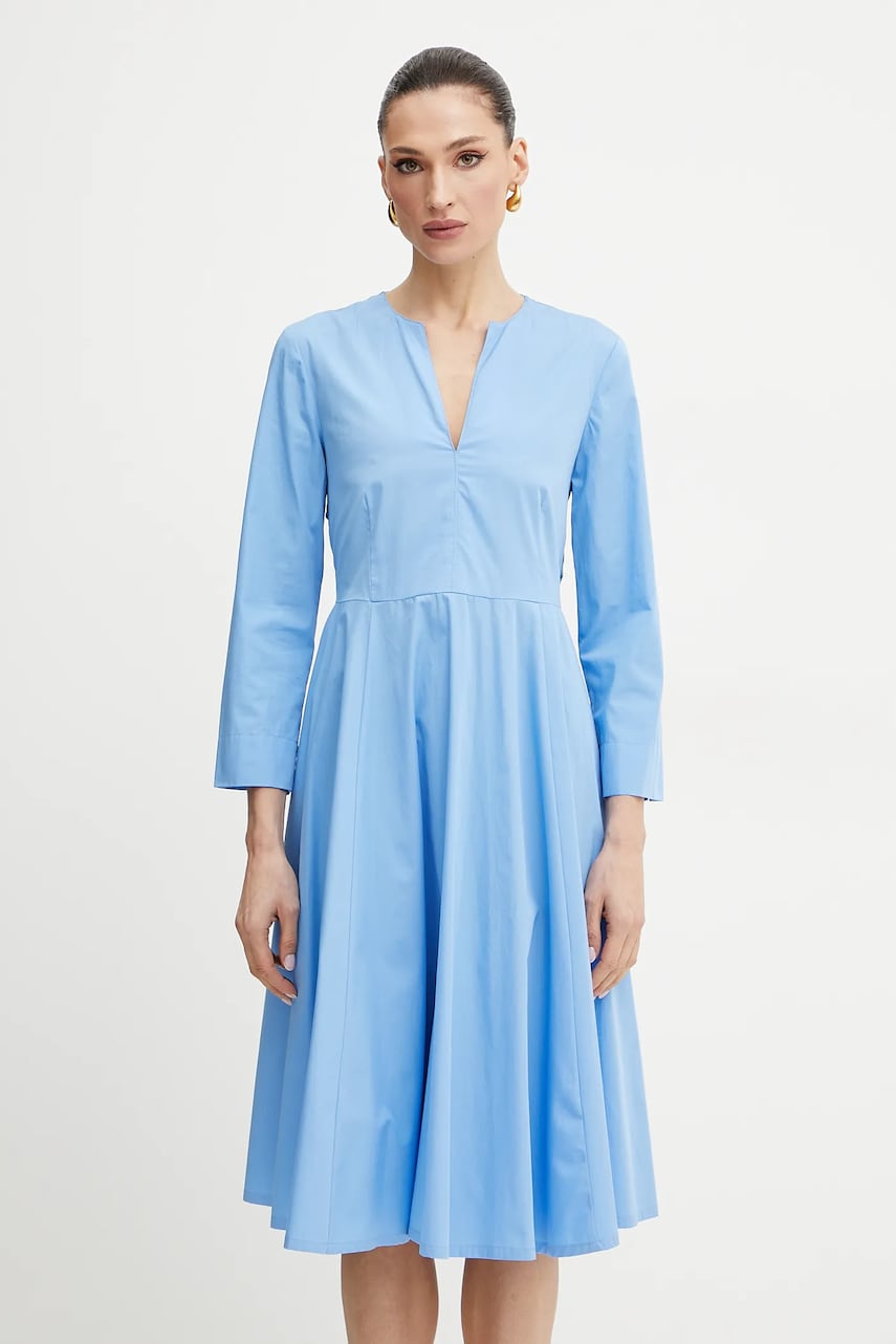 Хлопковое платье MAX&Co. mini расклешённое 2516221164200 Хлопковое платье MAX&Co. mini расклешённое 2516221164200