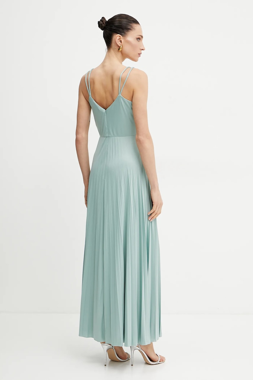 Сукня MAX&Co. колір бірюзовий maxi розкльошена 2516621044200