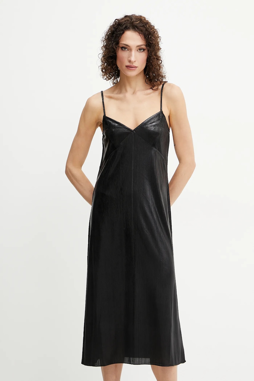 MAX&Co. rochie culoarea negru, mini, evazată, 2518621012200