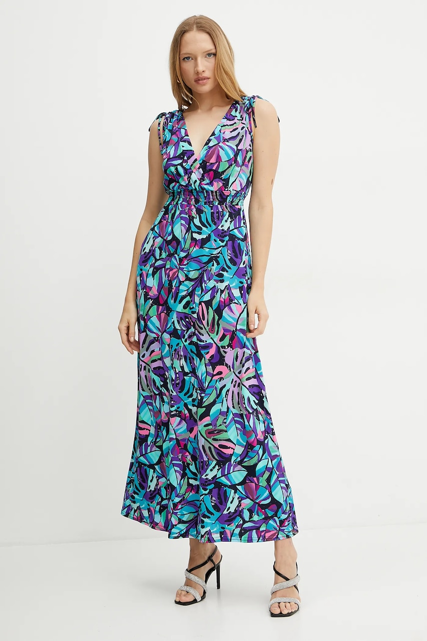 Morgan rochie RCALVI culoarea verde, maxi, dreaptă, RCALVI