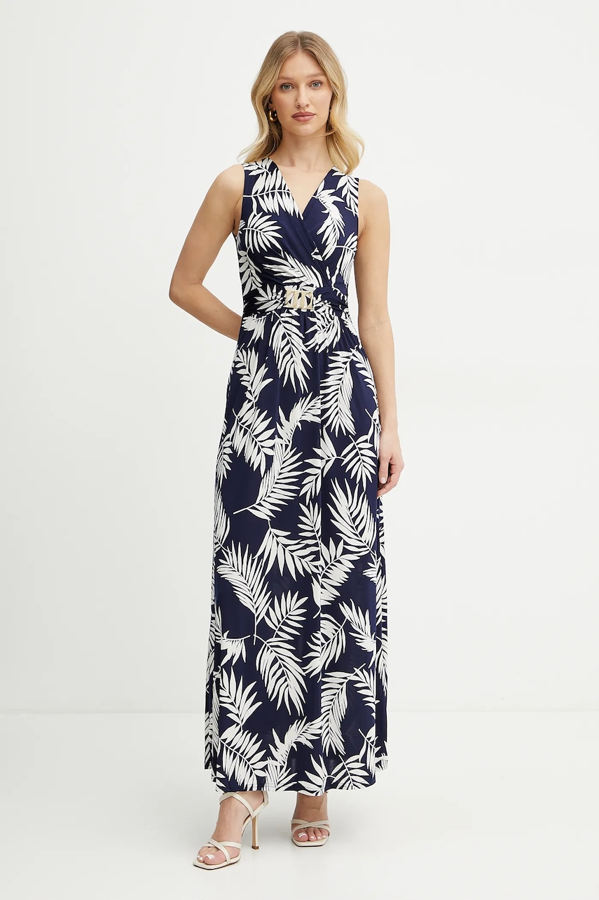 Платье Morgan RFLORI цвет синий maxi прямое RFLORI Платье Morgan RFLORI цвет синий maxi прямое RFLORI