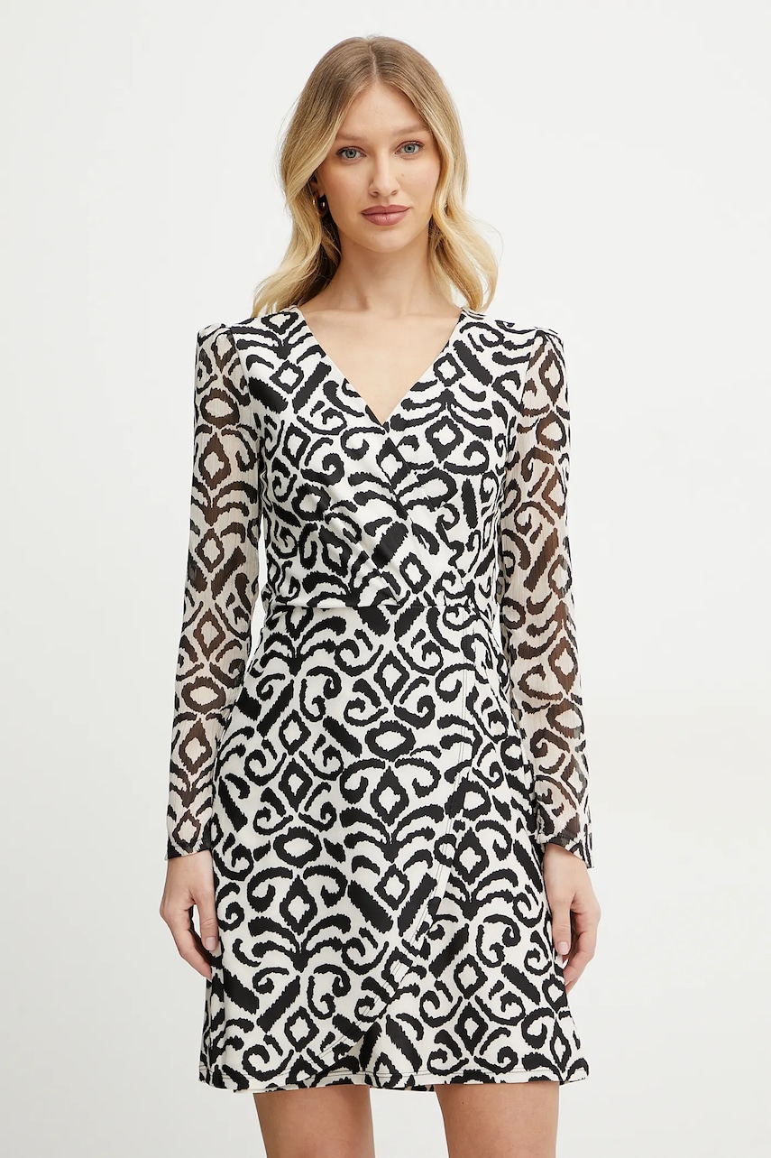 Morgan rochie RNAYA culoarea bej, mini, dreaptă, RNAYA