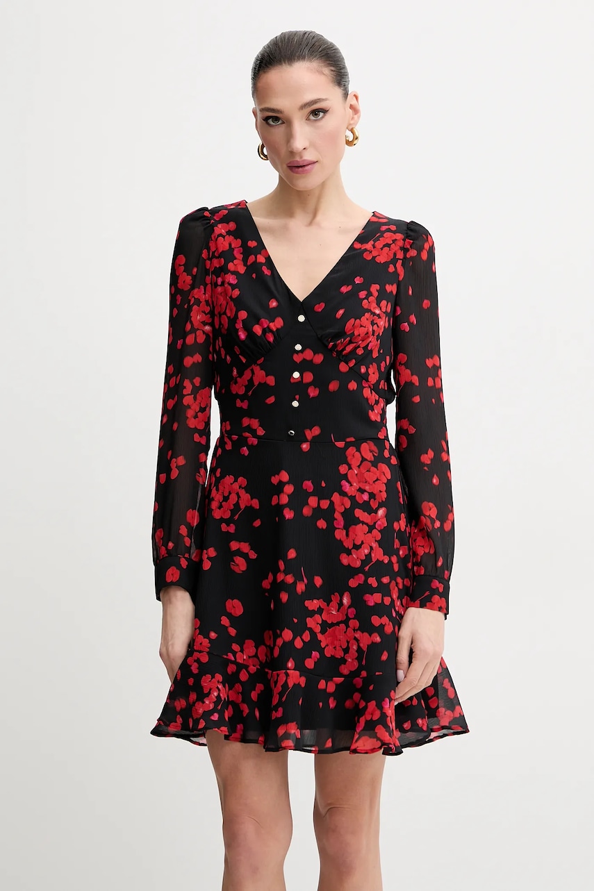 Morgan rochie RCRUSH.F culoarea negru, mini, dreaptă, RCRUSH.F